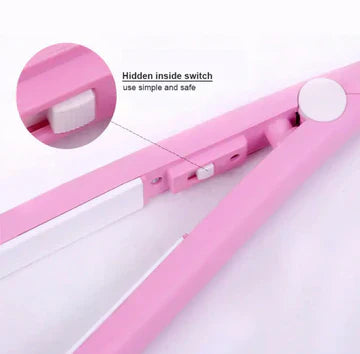 Mini Electric Hair Straightener, Small Power Plug Curling Hair Straightener,