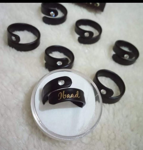 Customiseable And Adjustable Name Finger Ring