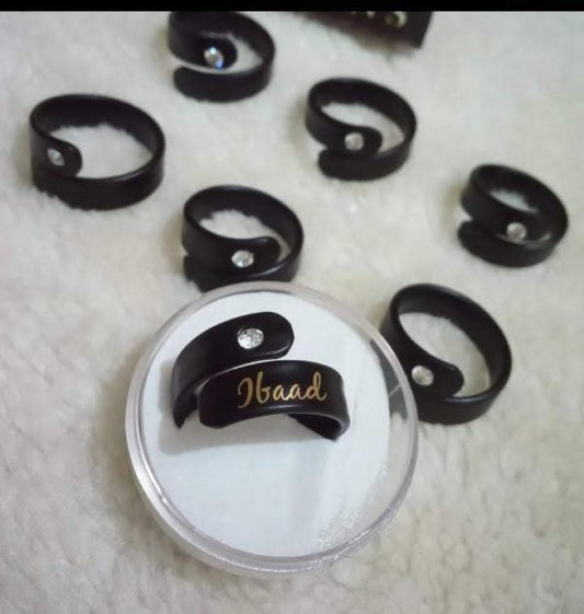 Customiseable And Adjustable Name Finger Ring